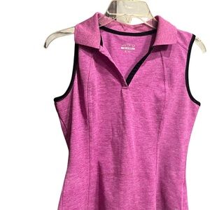 BCG Pink Fitted Polo Tank Top